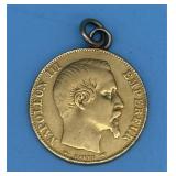 20 FRANCS GOLD PIECE 1855