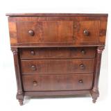 SHERATON/EMPIRE COLUMN FRONT GENTLEMANï¿½S CHEST, 4
