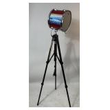 PATRIOTIC CUSTOM MADE DRUM ACCENT LIGHT WITH RED,