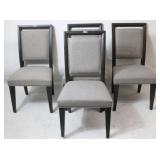 SET OF 4 CONTEMPORARY DINING CHAIRS, UPHOLSTERED