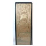 LARGE ORIENTAL PANEL, NEEDLEWORK ON SILK, BAMBOO