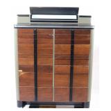 ART DECO DENTAL CABINET WITH GLASS INSERTS, GLASS