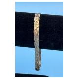 14KT TRI TONE HERRINGBONE 7.5' BRACELET - 3.9 DWT