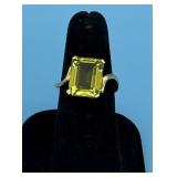 14KT PERIDOT RING 3 DWT SIZE 7