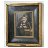 G. COLIN 19TH CENTURY OIL ON BOARD DEPICTING