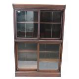 OAK 2 STACK DANNER STYLE BOOKCASE, ORIGINAL