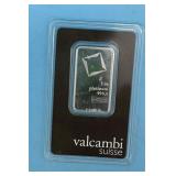 1 OZ PLATINUM BAR VALVAMBI SUISSE