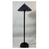 CONTEMPORARY LEADED GLASS FLOOR LAMP TIFFANY