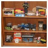 LOST APPROX. 30 PCS., TOYS, CLOCK, ROBOT, ETC.