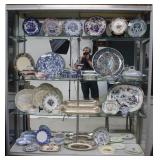 DISPLAY CASE LOT OF CHINA, 19TH & 20TH C., 48