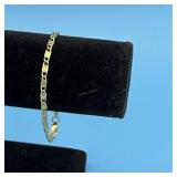 18KT LINK BRACELET 7' - 2.1 DWT