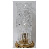 WATERFORD CUT CRYSTAL HURRICANE LAMP ON DEDICATED