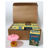 BOX N.O.S. 12 PLASTIC LAMPS, 11 IN BOXES, BOX