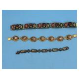 THREE MICRO MOSAIC BRACELETS