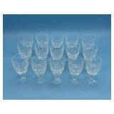 15 WATERFORD COLLEEN STEMMED WINE GLASSES 4.75' H