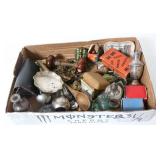 BOX LOT OF MISC., STERLING FOOTED BOWL 1.3 OZT,