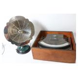 VINTAGE FRENCH SPACE HEATER, TOGETHER WITH U.S.