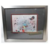AFTER JOAN MIRO, 1893-1983, SPAIN, MIXED MEDIA ON