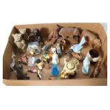 COLLECTION OF 30+ FIGURES, CARVED WOODEN BEARS,
