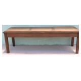 LONG MISSION OAK TABLE BASE, PROBABLY HELD SHIP