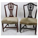 PAIR 18TH C. TRANSITIONAL CHIPPENDALE SIDE