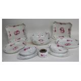 8 MEISSEN PORCELAIN SERVING PCS., BLUE CROSS