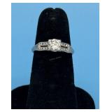 PLATINUM & DIAMOND WEDDING RING - 1.9 DWT. SIZE 5
