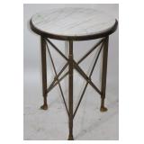 CONTEMPORARY REGENCY STYLE IRON TABLE WITH ROUND