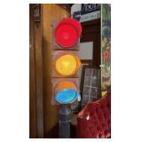 Vintage metal curbside mounted single face Stop li