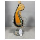 Contemporary art glass fish - 12.5"