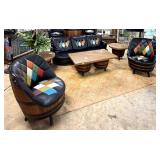1960s Whiskey Barrel MCM living room set up by Bro