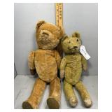 Two Early 20th century Mohair Teddy Bears with mov