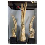 3pc set African Gazelle contemporary figures