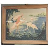 flamingo framed print by Nesta - 30" x 24"