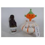 1950s Holt Howard Pixieware Ketchup jar & Black Am