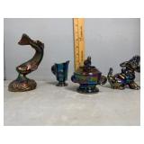 Iridescent miniature grouping: Koi fish, ram pitch