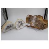 Ports geode and petrified wood slag