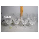 Eight Stemmed Waterford water glasses