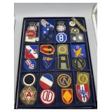 WWII military patches