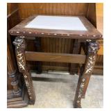 Chinese dragon table with mother of pearl in laid