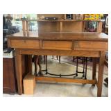 Oak Mercantile desk 60" x 32" x 55"