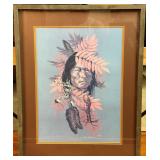Native American "Sumac Leaves" litho print by Troy