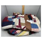 Two mid 20th century quilt toppers
