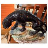 TV lamp panther - 13" x 11"