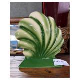 MCM California pottery shell lamp - 9" H