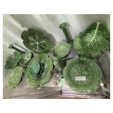 Cabbageware dinner service, Portuguese, 28 assorte
