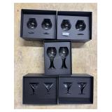 Five boxes Waterford Elegant collection glassware