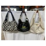 Three ladies hand bag Michael Khors, Green Coach,