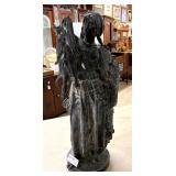 Zinc sculpture of Maiden by Cornelius Baker
