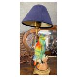 Petite parrot desk lamp 11.5" H